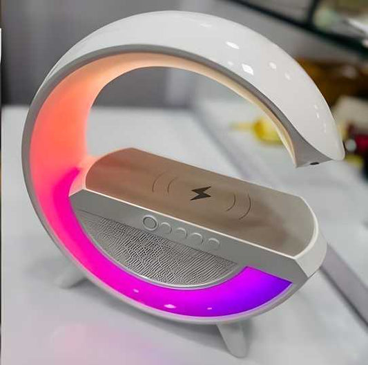 Wireless Charging Atmosphere Lamp with Bluetooth Speaker