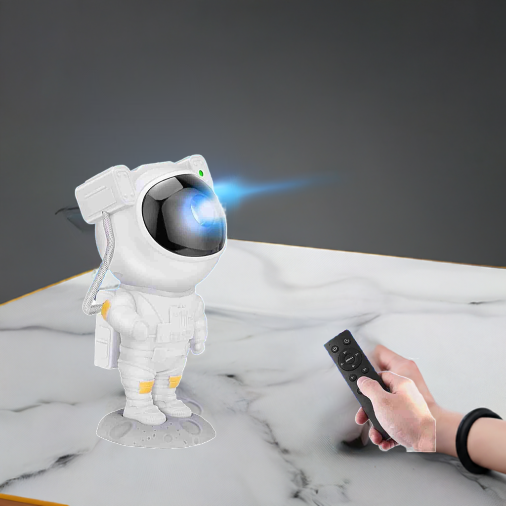 Astronaut Galaxy Projector - 360 Magnetic Head Rotation, Remote Control