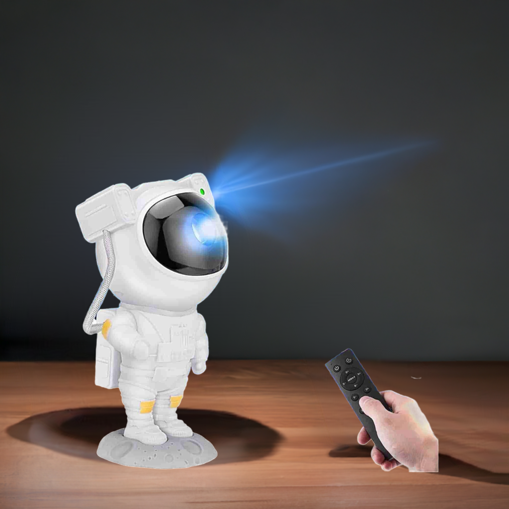 Astronaut Galaxy Projector - 360 Magnetic Head Rotation, Remote Control