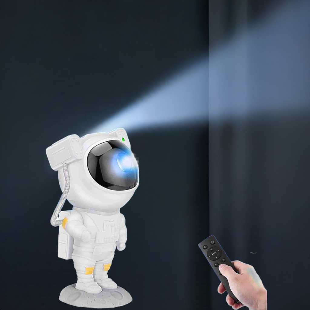 Astronaut Galaxy Projector - 360 Magnetic Head Rotation, Remote Control